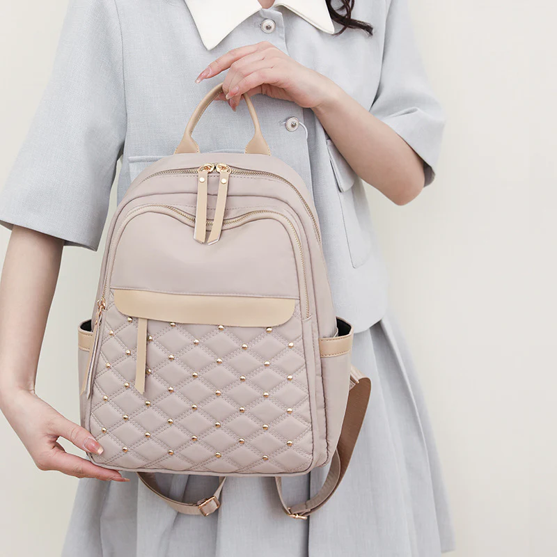 Women's Casual Fashion Nylon Travel Backpack - Image 3