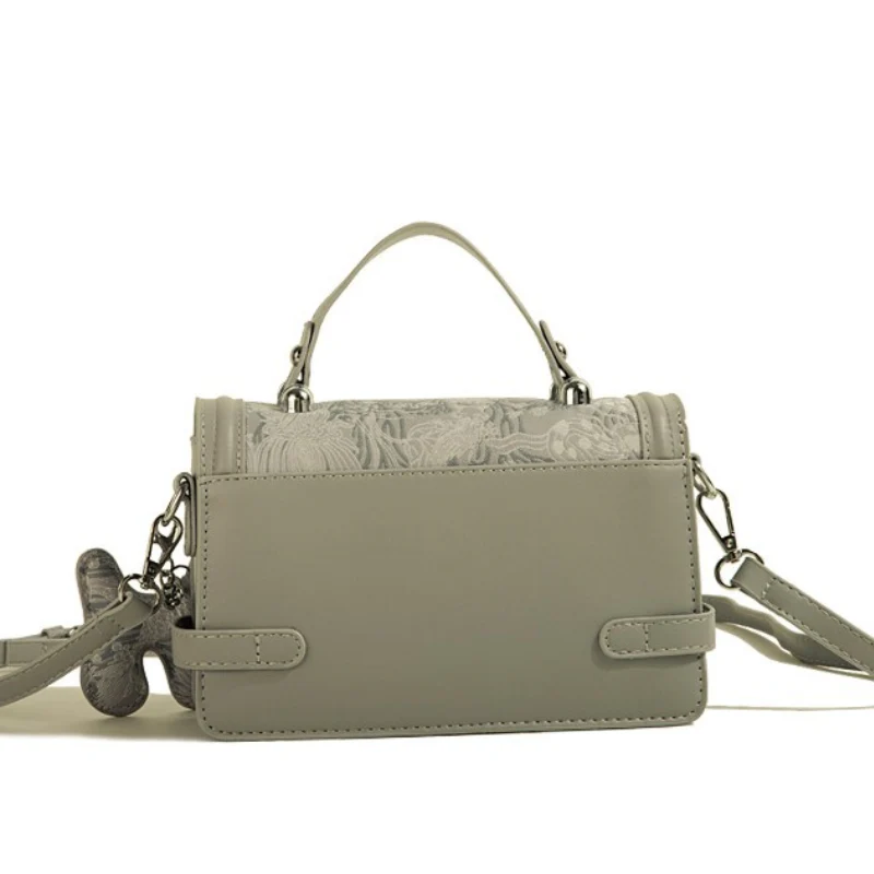 Azure Luxe Embroidered Handbag - Image 2