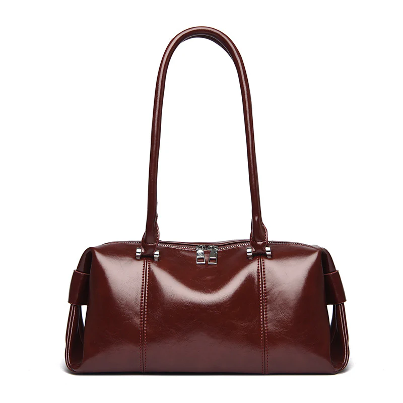 Black Gloss Bowling Shoulder Bag - Image 8
