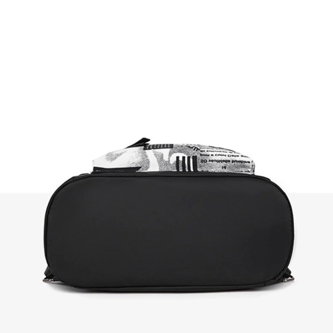 Trendy Contrast Oxford Cloth Lightweight Travel Backpack - Image 4