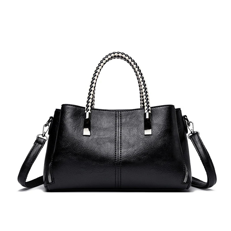 Braided Handle Multiway Women’s Handbag - Image 5