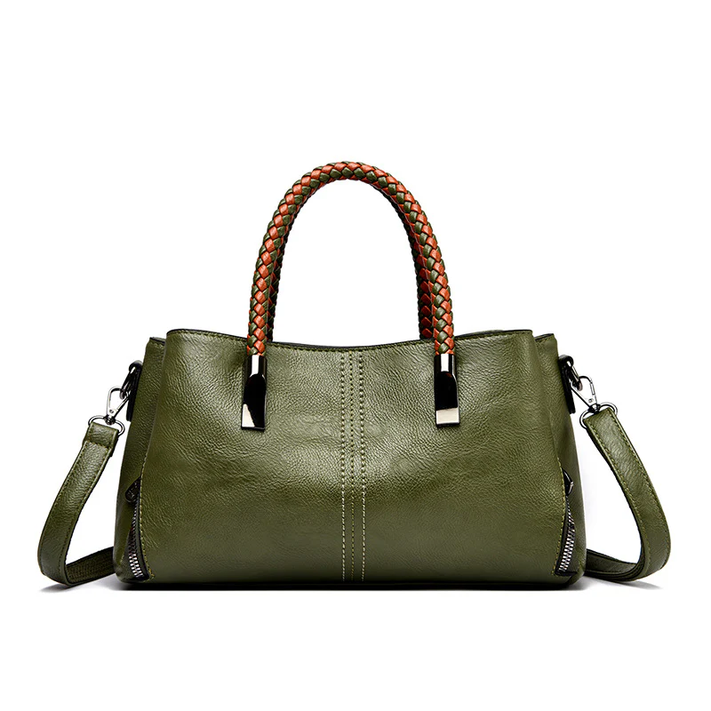 Braided Handle Multiway Women’s Handbag - Image 6