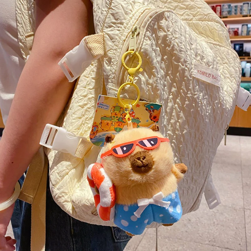 Capybara Island Vacation Plush Bag Charm - Image 4