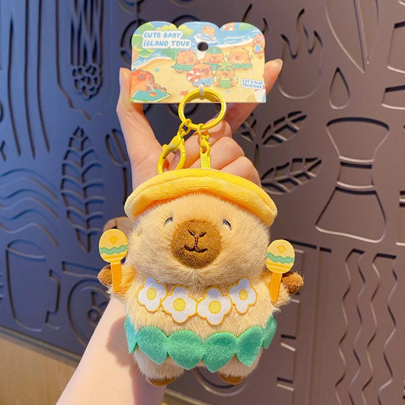 Capybara Island Vacation Plush Bag Charm - Image 5