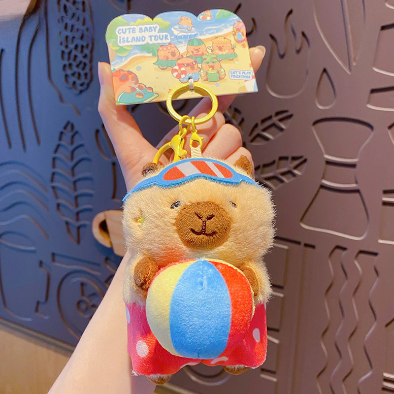 Capybara Island Vacation Plush Bag Charm - Image 6