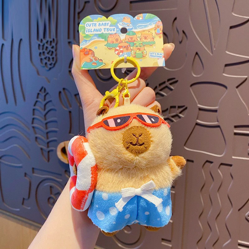 Capybara Island Vacation Plush Bag Charm - Image 7