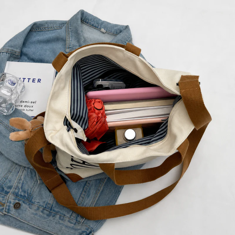 Casual Canvas Tote Bag - Image 3