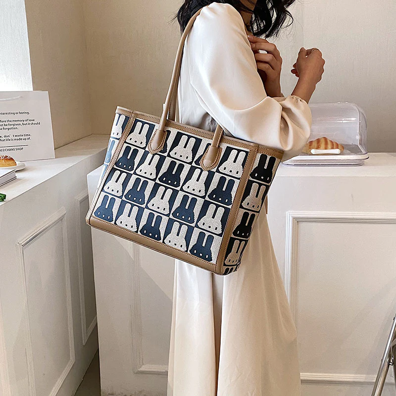 Canvas College Tote Bag for Women - Image 7