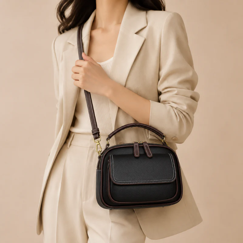 Classic Contrast Women’s Crossbody Bag - Image 4