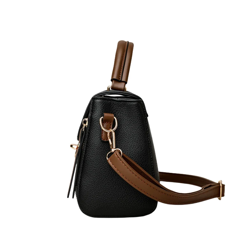 Classic Lock Front Women Handbag with Top Handle - Image 3