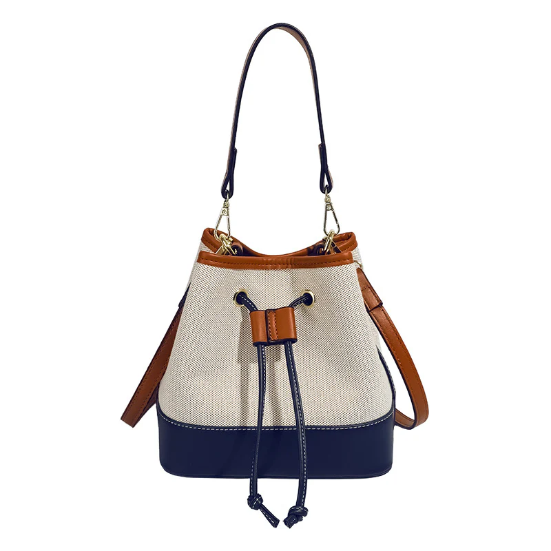 Contrast Color Bucket Bag - Image 5