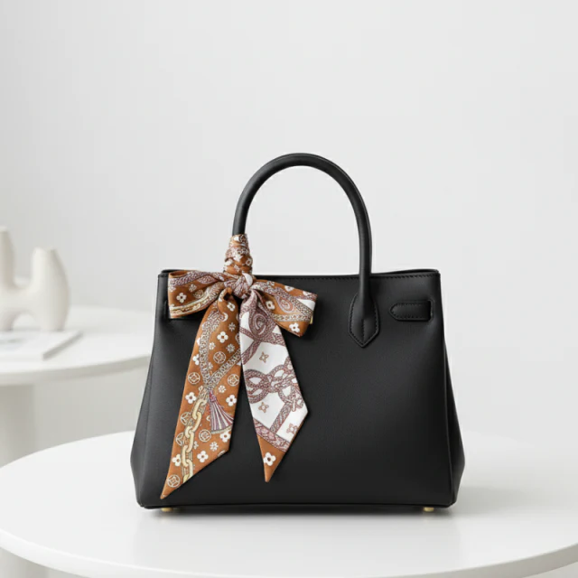 Designer Inspired Bag Scarf - Image 3