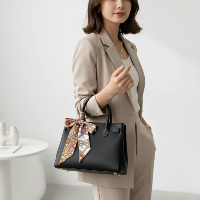 Designer Inspired Bag Scarf - Image 4