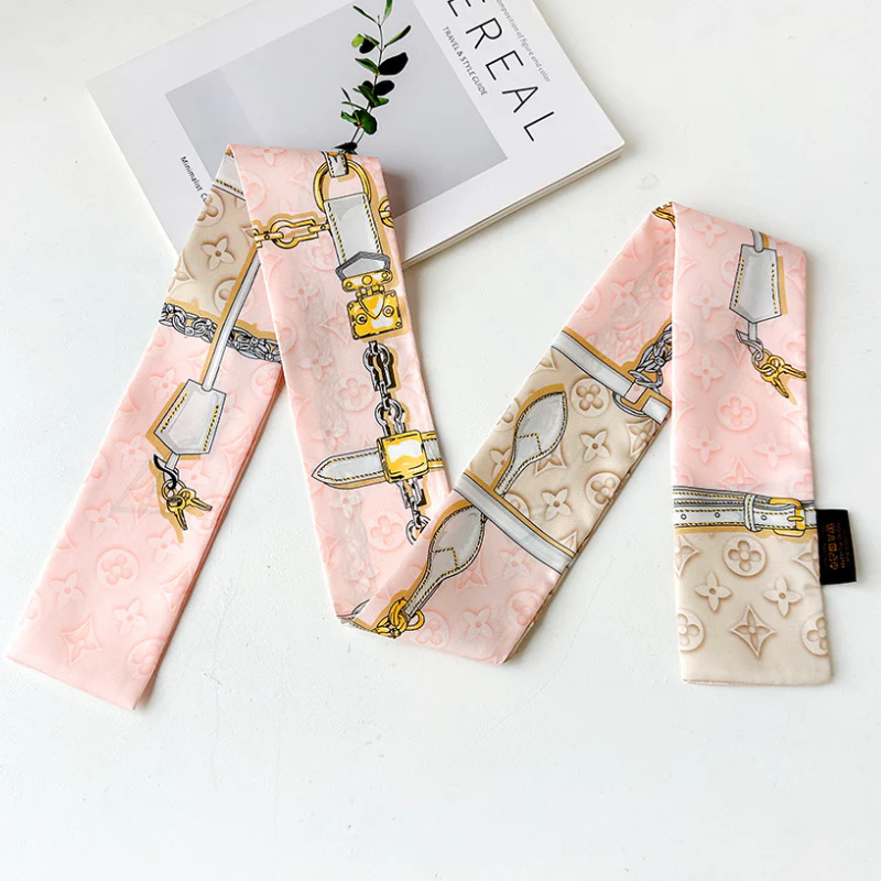 Designer Inspired Bag Scarf - Image 5