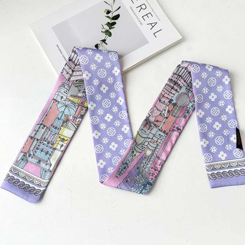 Designer Inspired Bag Scarf - Image 6