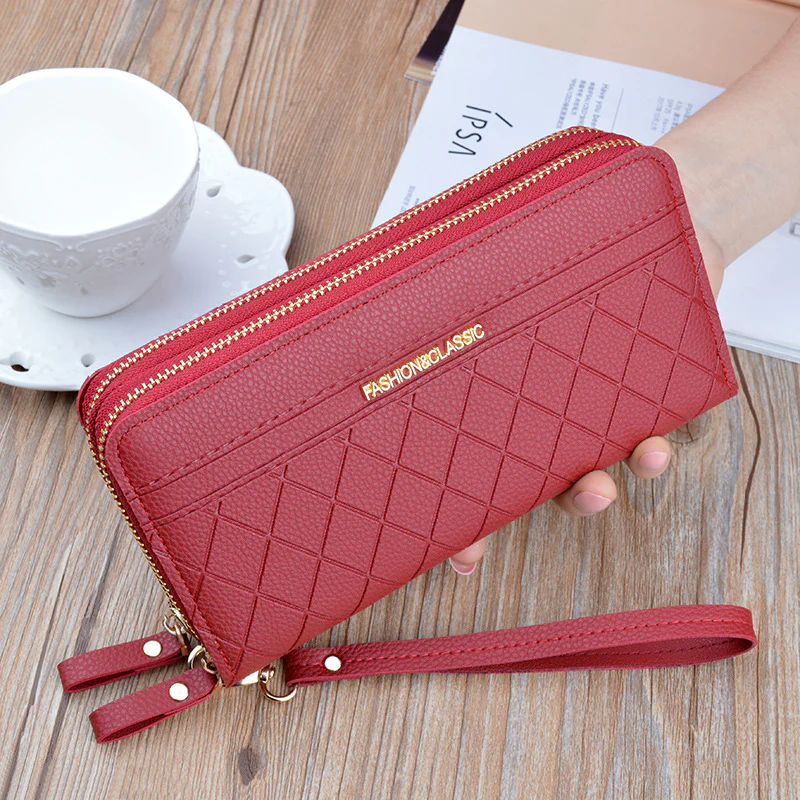 Dual Zip Elegance Wallet - Image 5