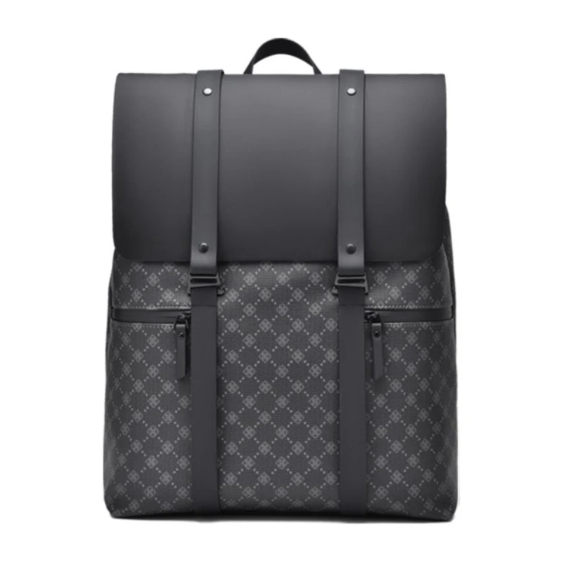 Rhombus Style Polyester Travel Commuter Laptop Backpack - Image 6