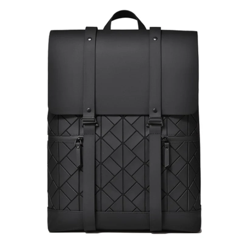 Rhombus Style Polyester Travel Commuter Laptop Backpack - Image 7