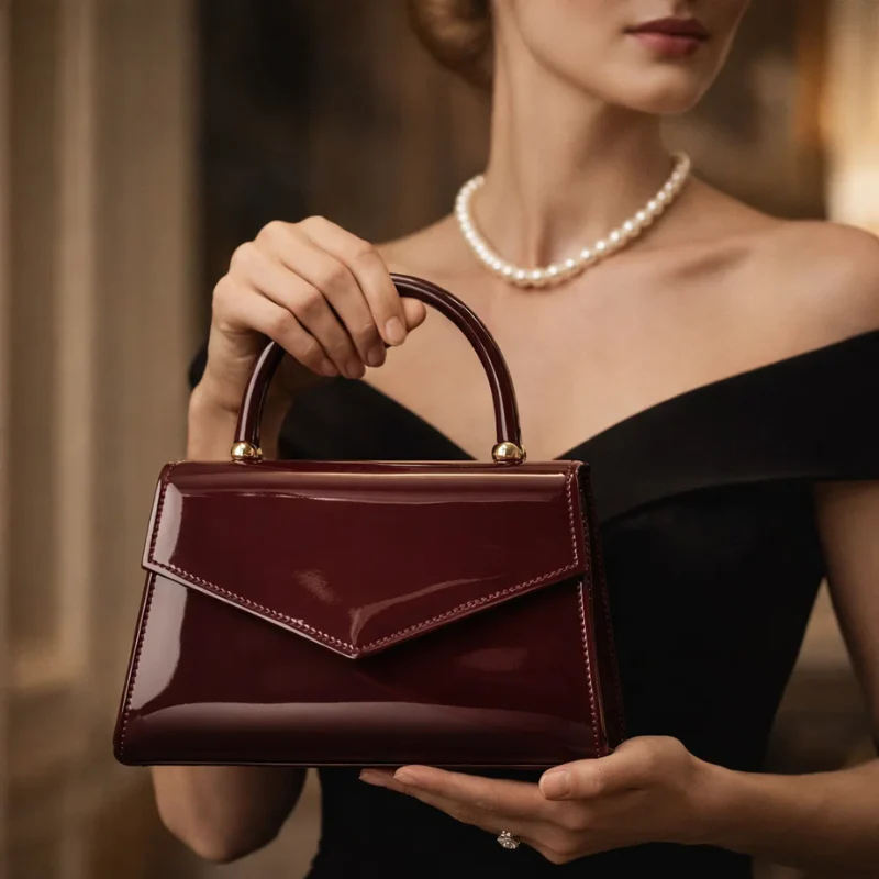 Glossy Evening Handbag - Image 4