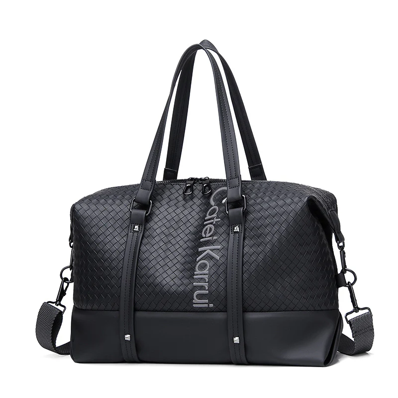 CateiKarrui Business Travel PU Leather Duffle Bag - Image 6