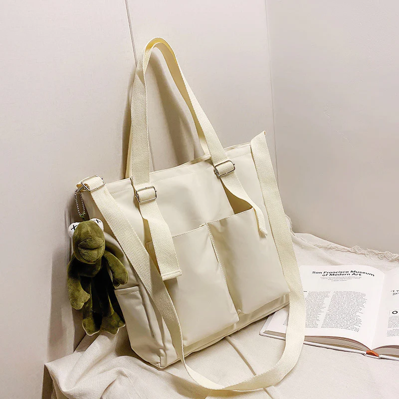 Large Capacity Canvas Tote Bag - Image 5