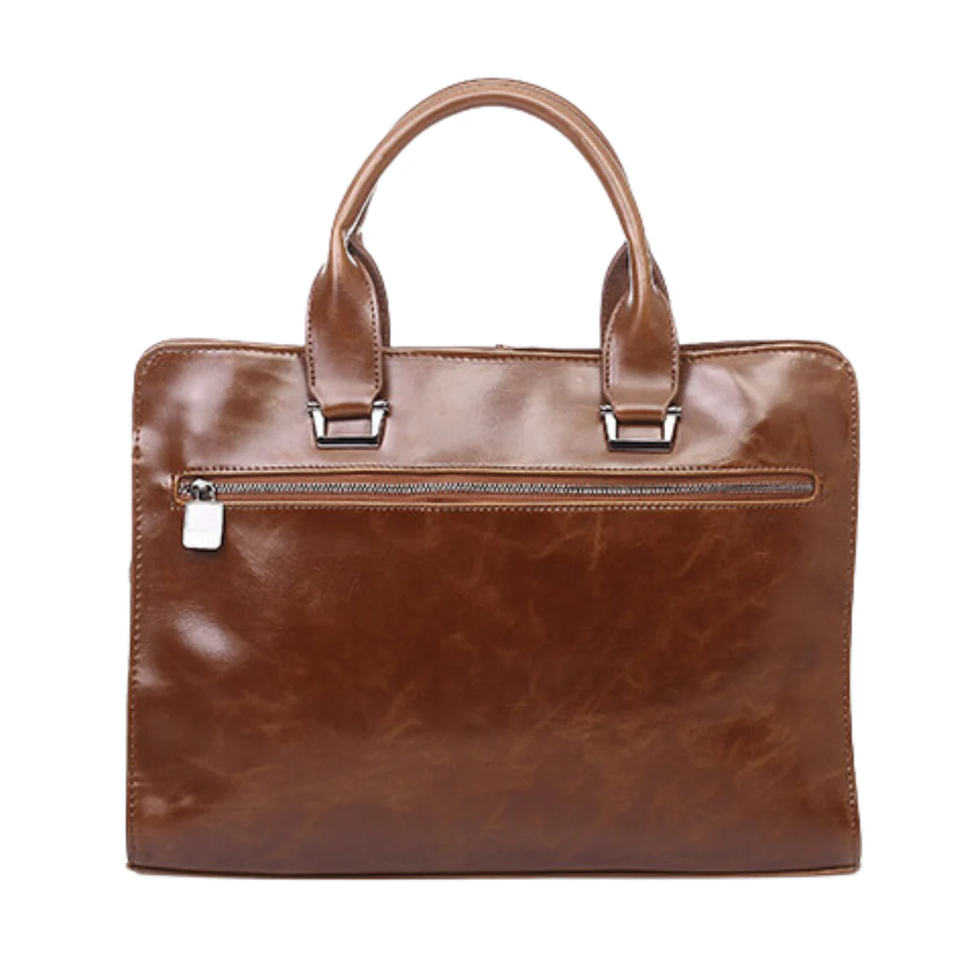 Style Men's Horizontal PU Leather Briefcase - Image 3