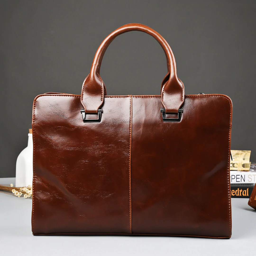 Style Men's Horizontal PU Leather Briefcase - Image 5