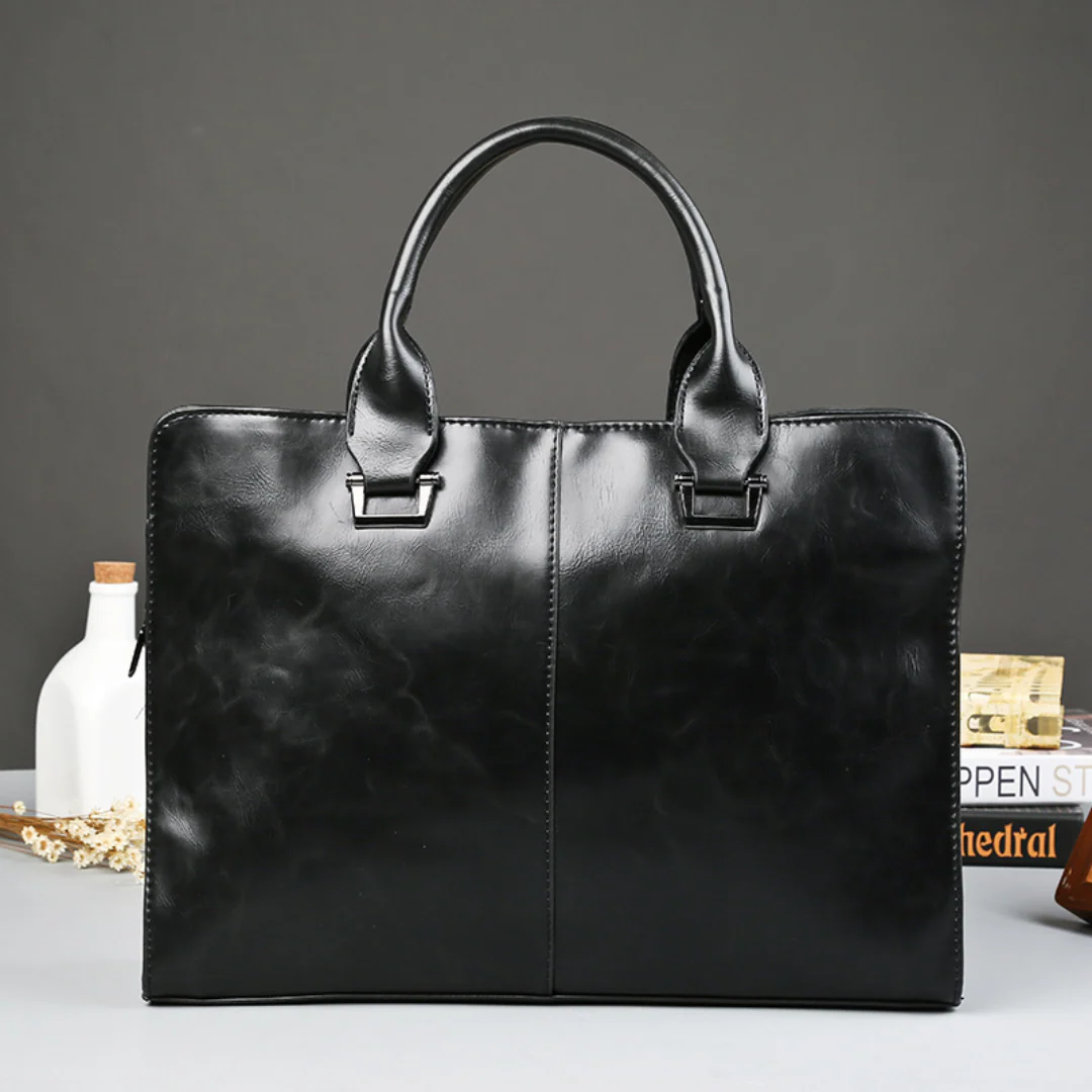 Style Men's Horizontal PU Leather Briefcase - Image 6