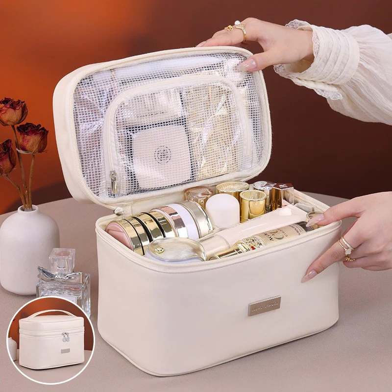 Leatherette Beauty Cosmetic Bag - Image 7