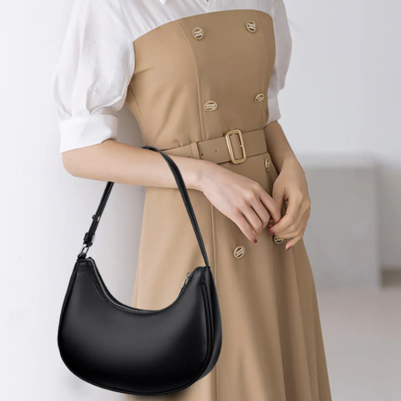 Luna Crest Double Crescent Shoulder Bag - Image 4