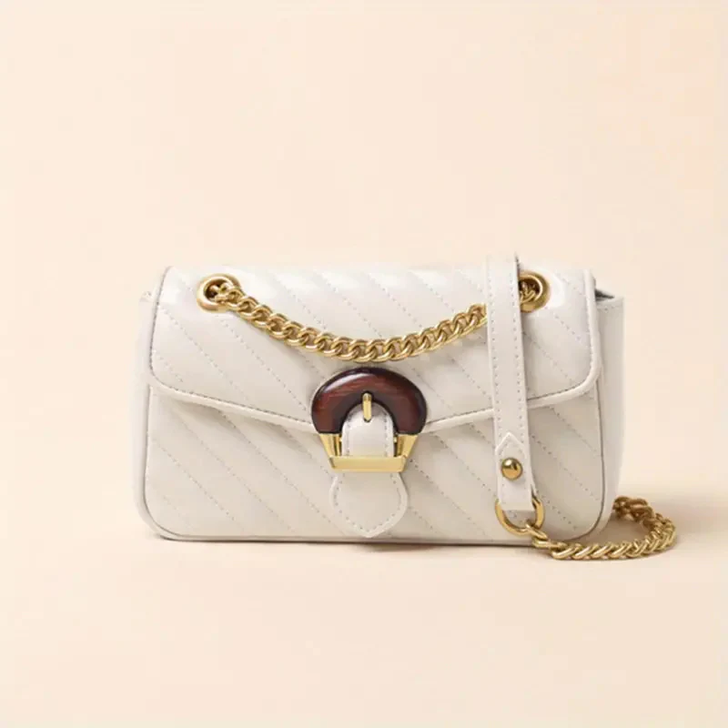 Embroidered Luxury Chain Mini Crossbody Bag - Image 7