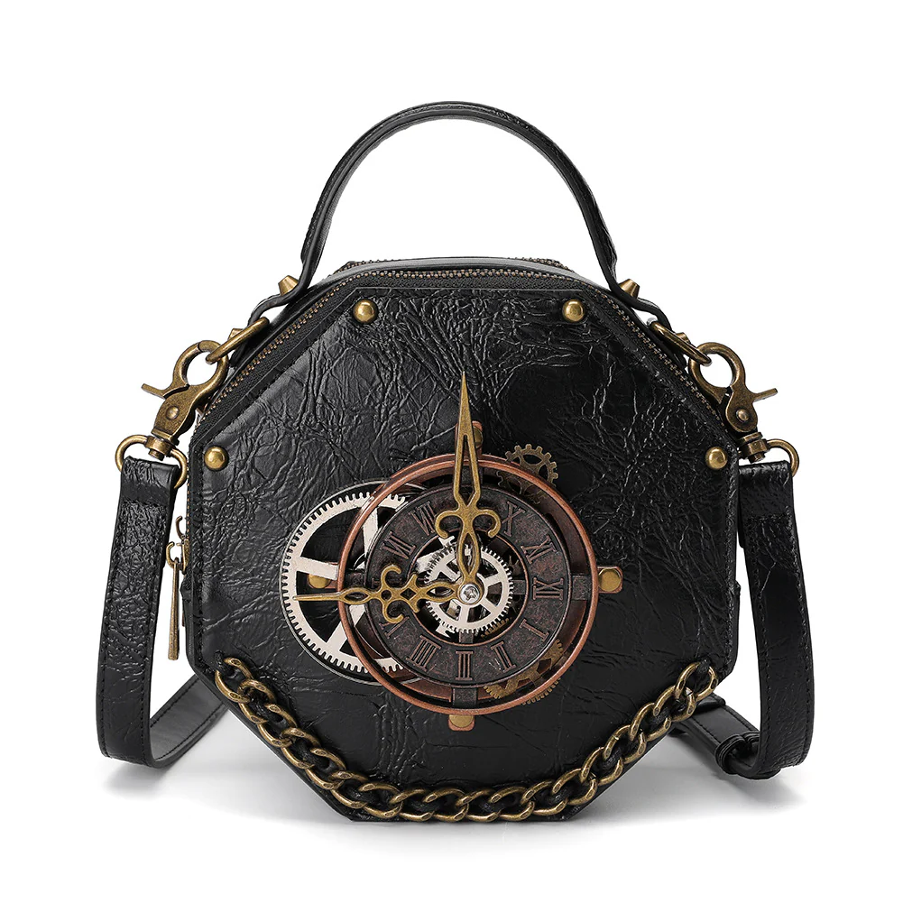 Retro nk Style PU Leather Shoulder Crossbody Bag - Image 4