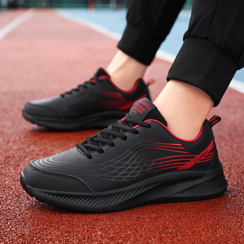 Men’s Winter Guard Leather Athletic Runner Shoes - Image 5