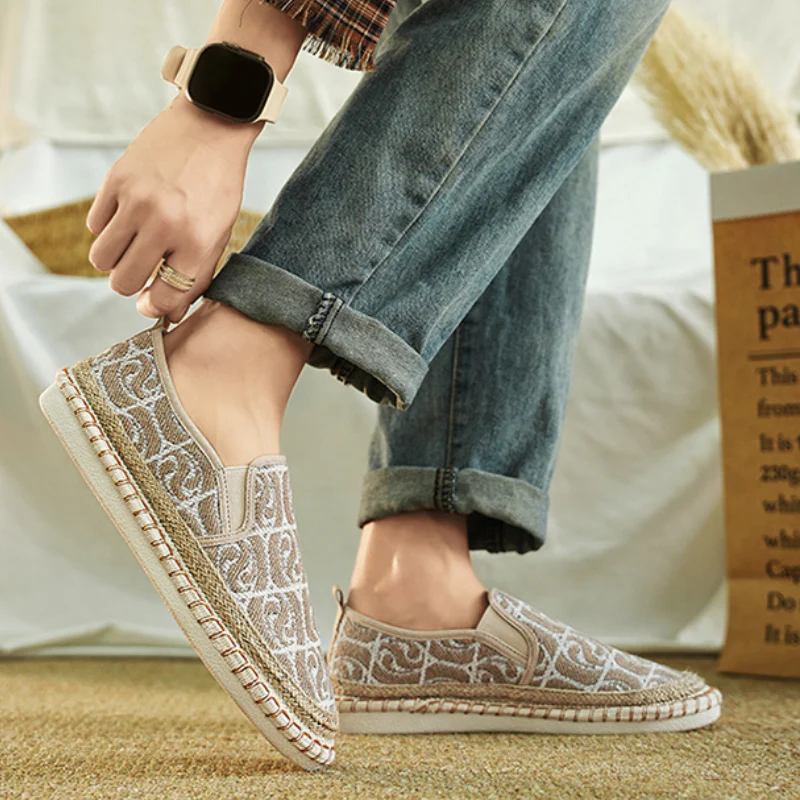 Men's Espadrille Monogram Slip-On Loafers - Image 12