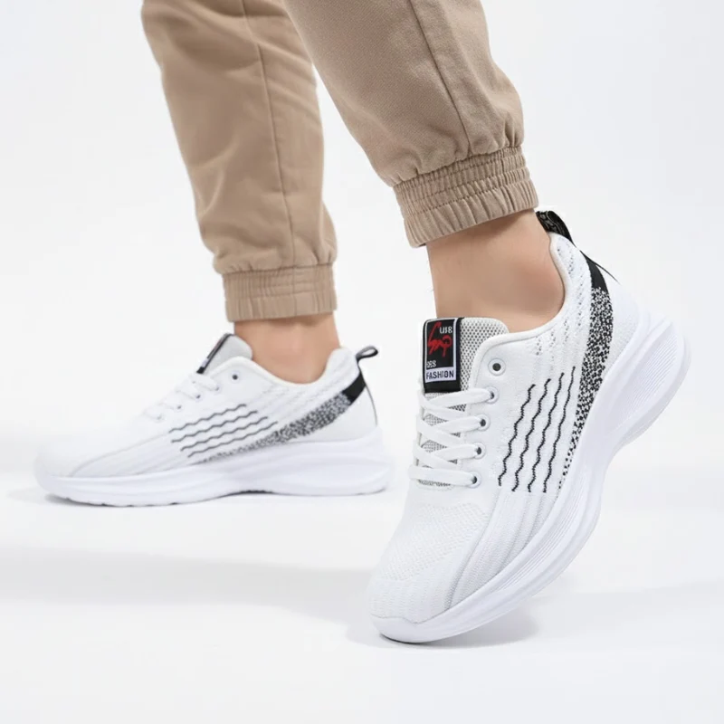 Men's Sculpted Sole Sport Runner Shoes - Image 4
