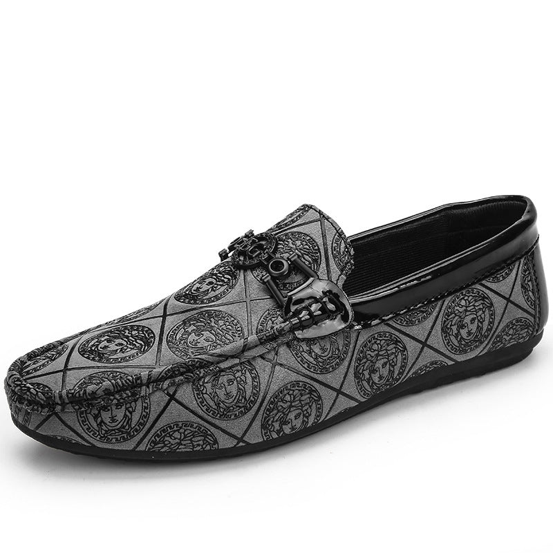 Men's Signature Graphic Motif Dress Loafers - Image 2