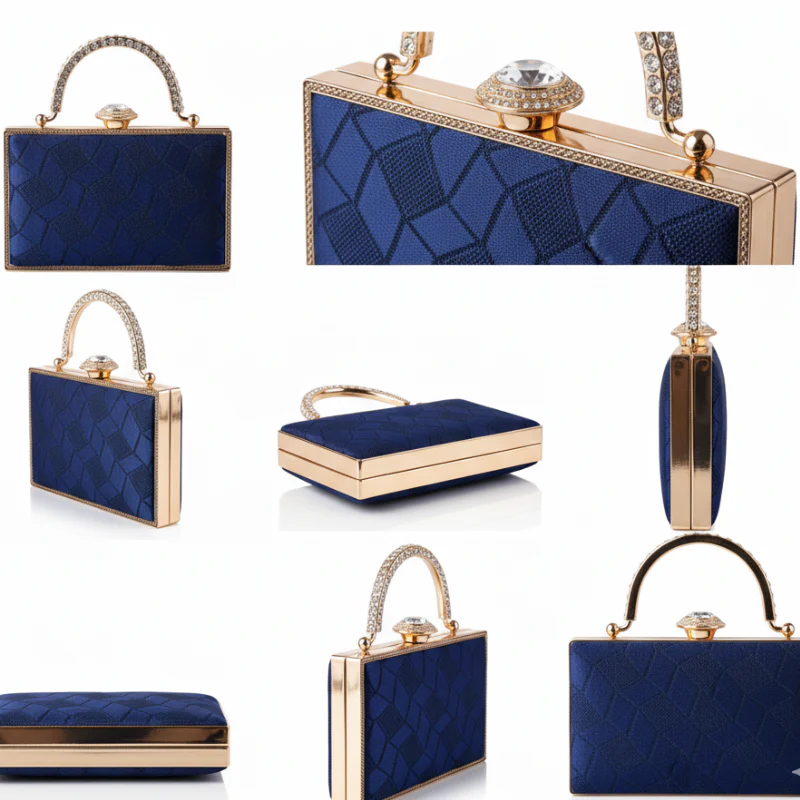 Modern Luxe Top Handle Clutch Bag - Image 4
