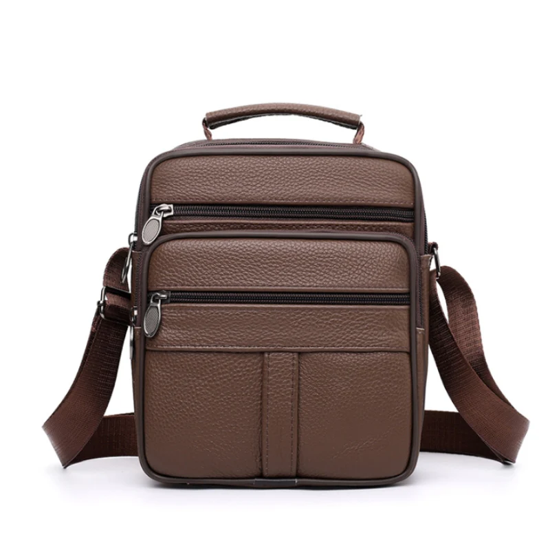 Multi zip sections Men Crossbody Bag - Image 5