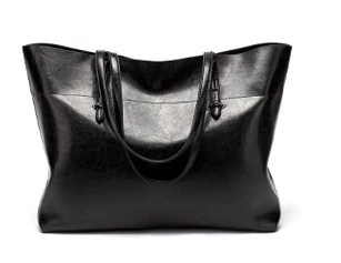 Simple Elegant Large Capacity PU Leather Tote Handbag - Image 5