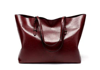 Simple Elegant Large Capacity PU Leather Tote Handbag - Image 8