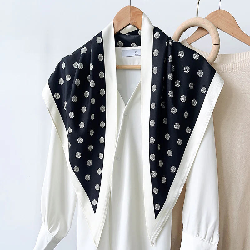 Polka Dot Triangle Scarf - Image 6