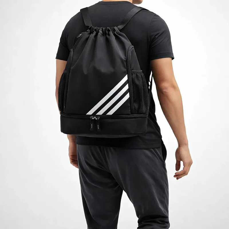 Large Capacity Men's Oxford Cloth Basketball Drawstring Bag - Image 4