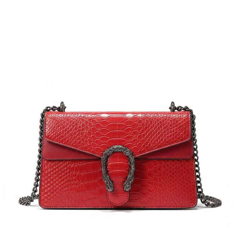Premium Snake Embossed Crossbody Bag - Image 5