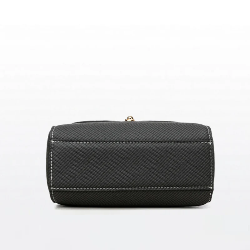 Retro Color Block Crossbody Bag - Image 3