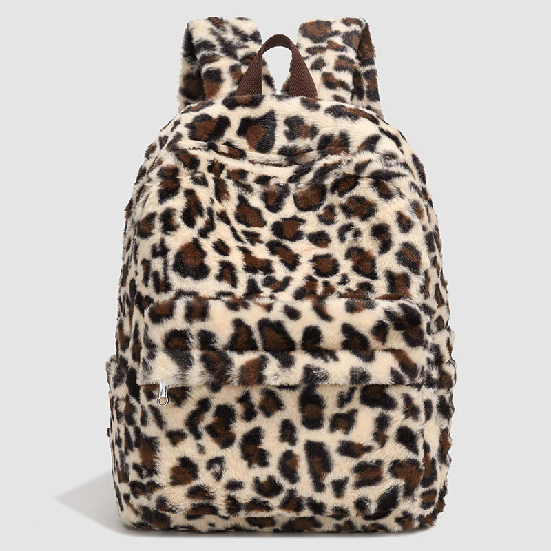Retro Plaid Casual Backpack - Image 5