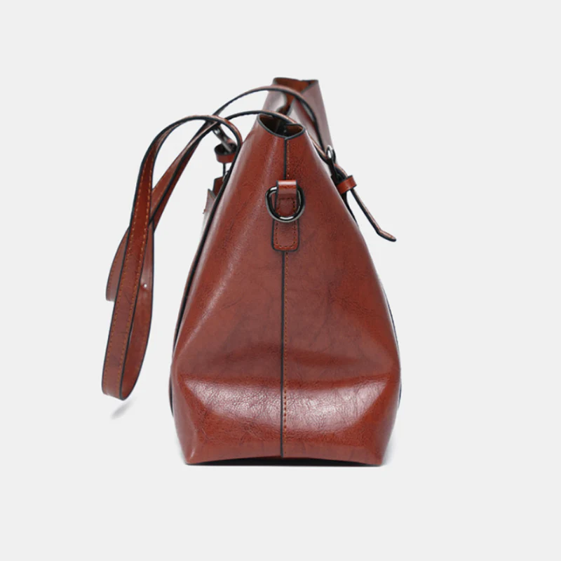 Sienna Waxed Tote Bag - Image 2
