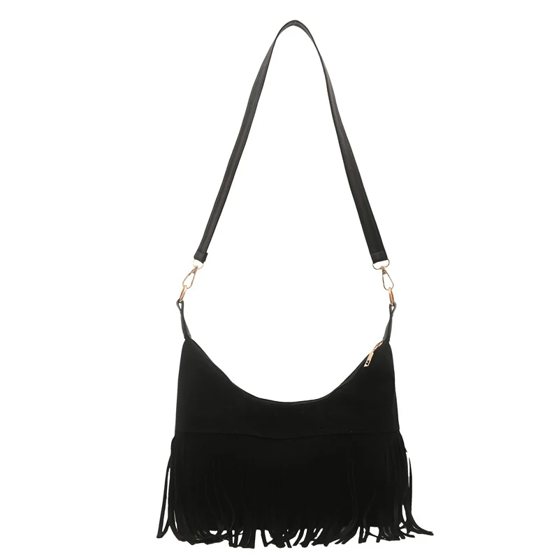 Sierra Fringe Hobo Shoulder Bag - Image 7