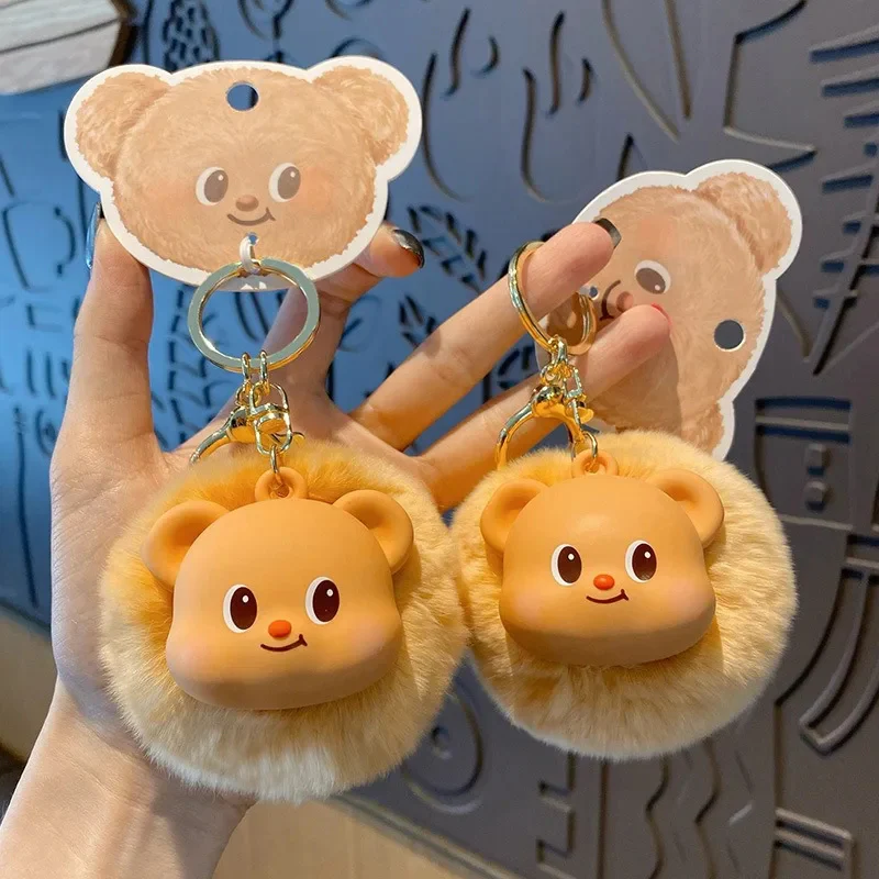 Soft Bear Fluffy Bag Charm - Image 3