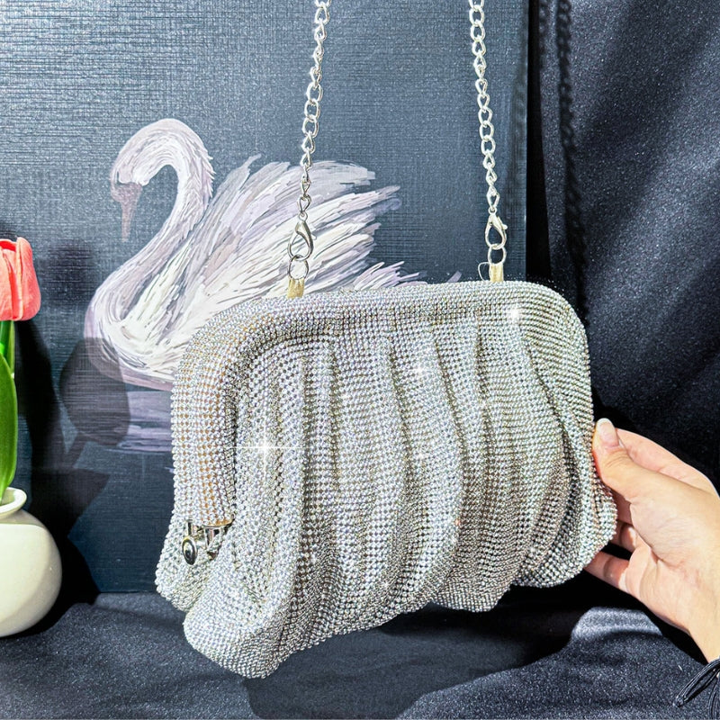 Sparkling Rhinestone Pouch Clutch - Image 2