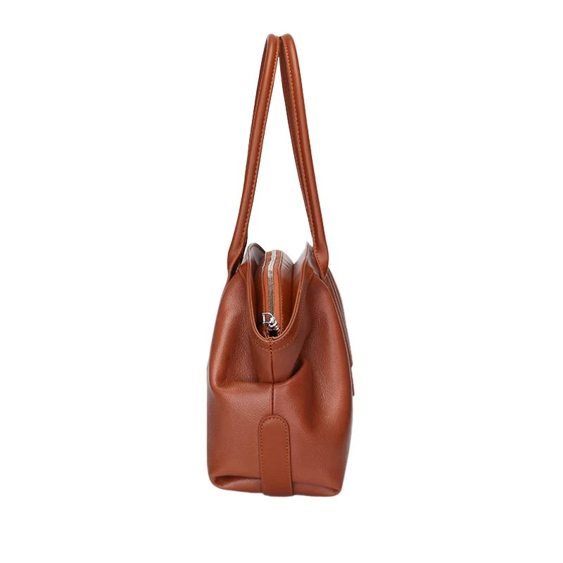 Suede Origami Tapered Shoulder Bag - Image 3